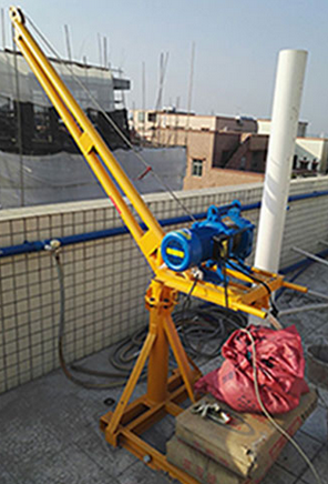 建筑用小吊機(jī)吊裝物料案例